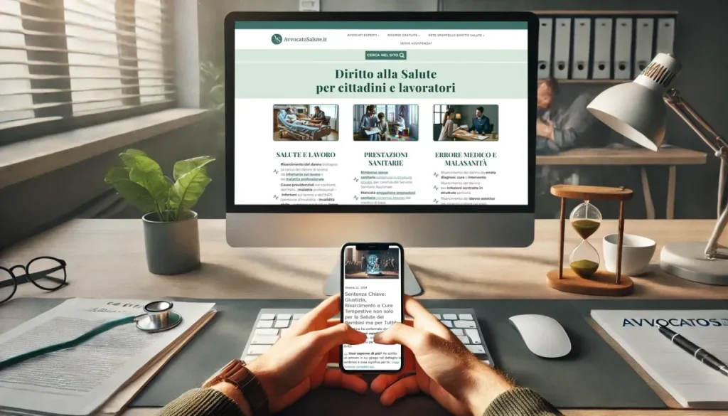 newsletter gratuita consigli e contenuti di valore avvocato esperto specializzato in diritto alla salute