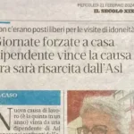 Secolo XIX rassegna stampa dicono di noi avvocato salute causa vinta tribunale savona ASL2