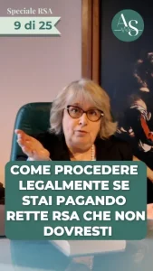 Come procedere legalmente se stai pagando rette RSA che non dovresti?