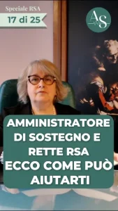 Amministratore di sostegno e rette RSA: come può aiutarti