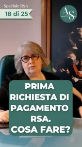 Cosa fare quando arriva la prima richiesta di pagamento RSA?