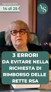 Errori comuni da evitare nella richiesta di rimborso delle rette RSA