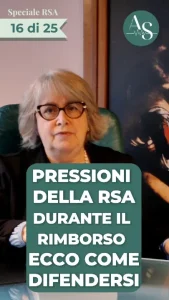 Pressioni della RSA: come difendersi durante il processo di rimborso