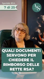 Quali documenti servono per chiedere il rimborso delle rette RSA