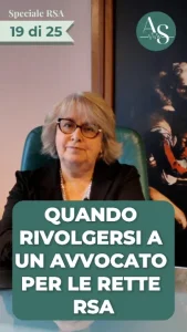 Quando rivolgersi a un avvocato per le rette RSA?