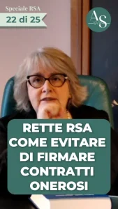 Rette RSA: come evitare di firmare contratti onerosi