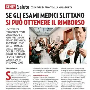 Esami medici e visite: tempi di attesa, rimborso e cosa fare in caso di malasanità, rivista Gente
