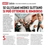 Esami medici e visite: tempi di attesa, rimborso e cosa fare in caso di malasanità, rivista Gente