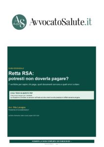 Copertina Guida Essenziale Non pagare rette RSA